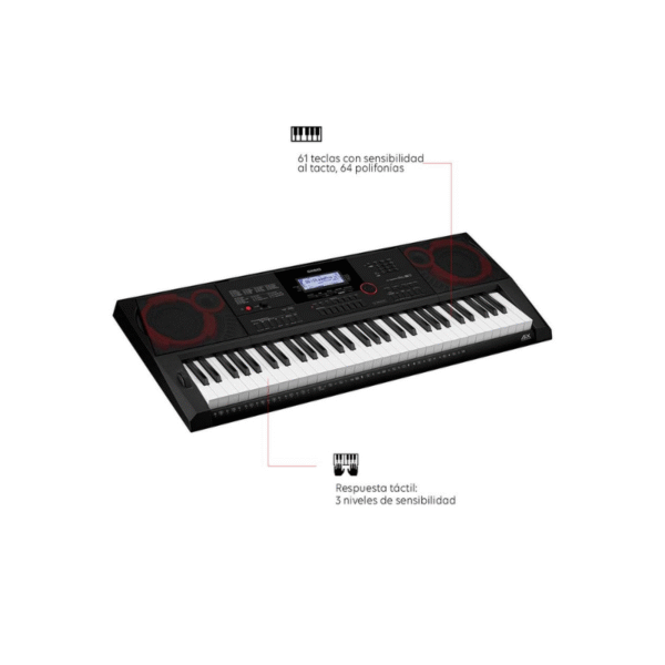 Organo Electronico CASIO – CT-X3000C2 – Negro - Imagen 3