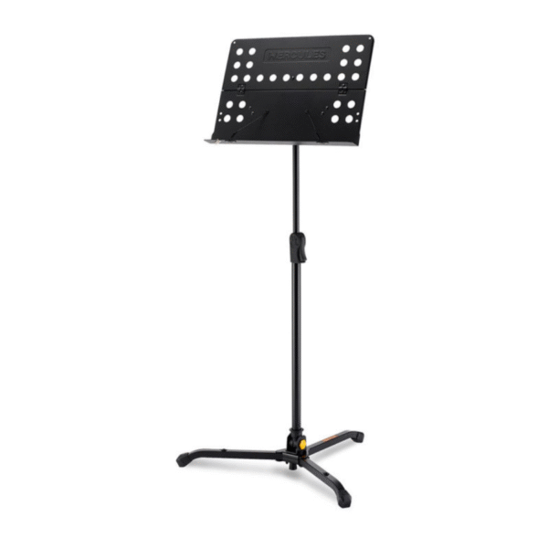 Atril de Orquesta - Hercules BS311B EZ con escritorio plegable perforado y base inclinable