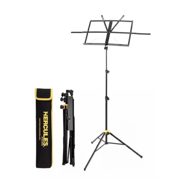 Soporte de música - Hercules BS050B plegable compacto con funda - Imagen 2