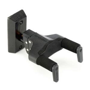 Soporte para guitarra de pared con base de madera y brazo corto/negro - Hercules GSP38WB-PLUS