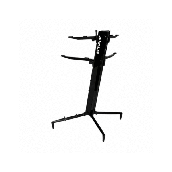 STAY 1100/01 SLIM BK – Soporte Slim para 2 Teclados – Negro - Imagen 2
