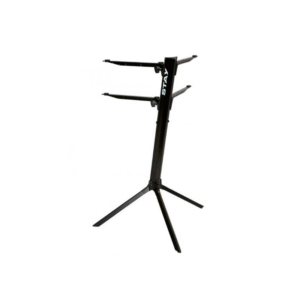 STAY 1100/01 SLIM BK – Soporte Slim para 2 Teclados – Negro