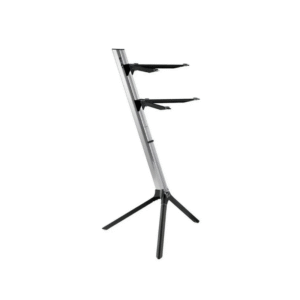 STAY 1100/01 SLIM SV – Soporte Slim para 2 Teclados – Plateado